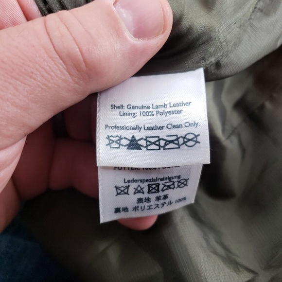 Eddie Bauer Lambskin Leather Bomber Jacket - Picture 6 of 7